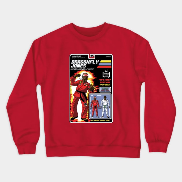 Dragonfly Jones Crewneck Sweatshirt by BlackActionTeesOnDemand